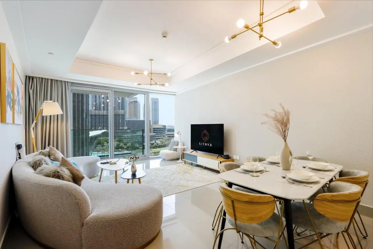 Apartment Livbnb Suites-Spectacular 2BR Burj Fountain Views Dubai